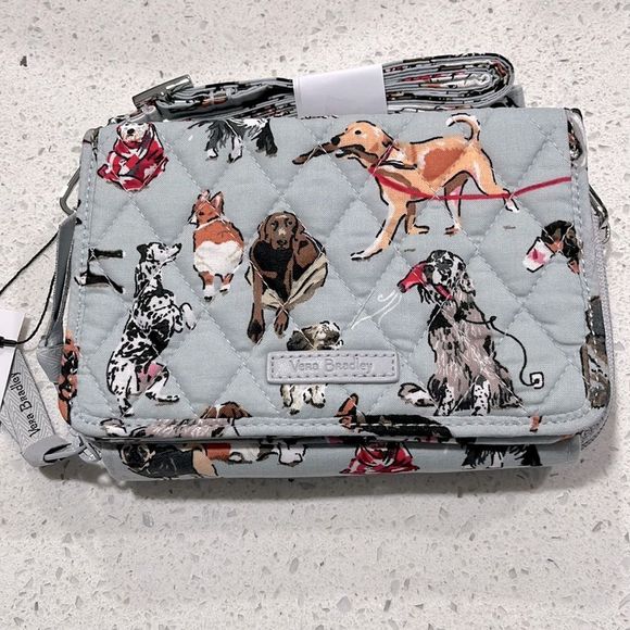 Vera Bradley Bags Verabradley Dog Show Rfid 3in Crossbody Wallet
